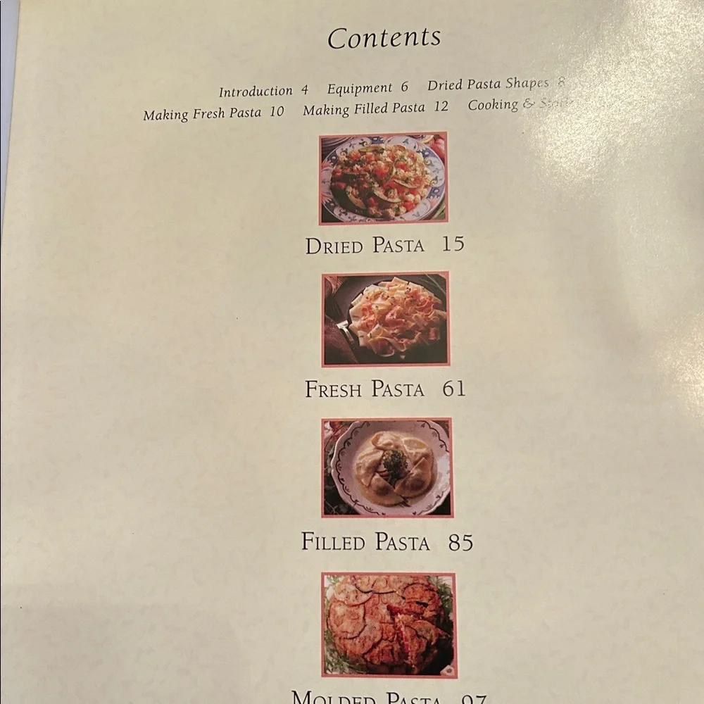 Williams Sonoma Cookbook- PASTA